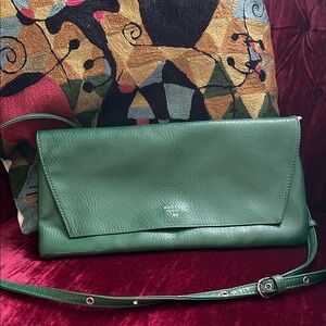 Matt and Nat Green Leather Crossbody Bag